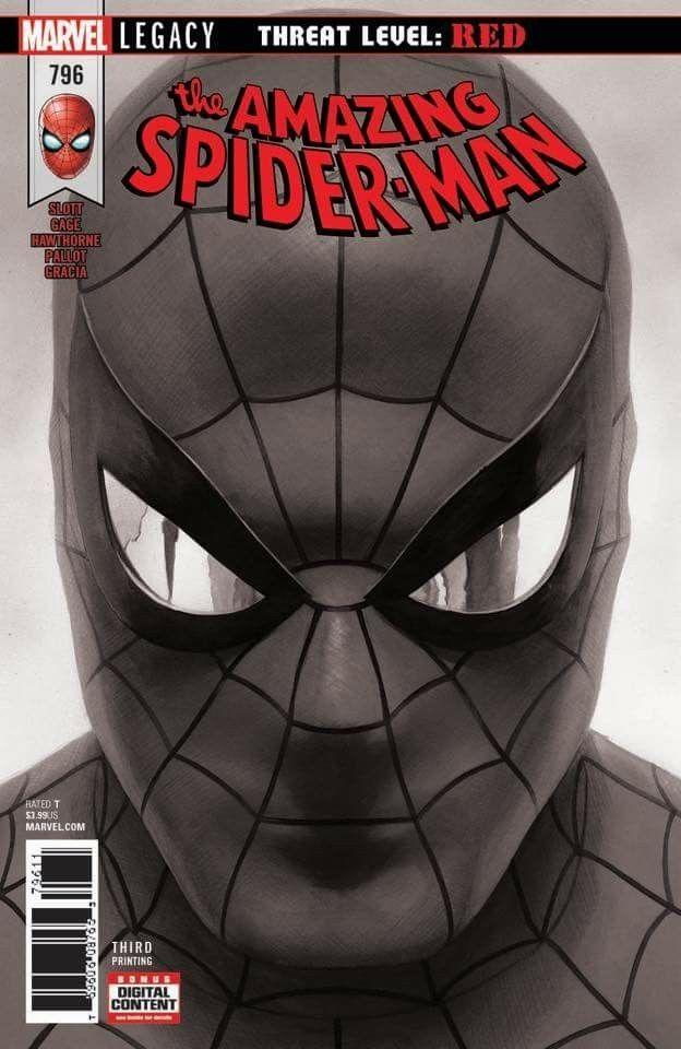 AMAZING SPIDER-MAN #796 2ND PRINT B+W