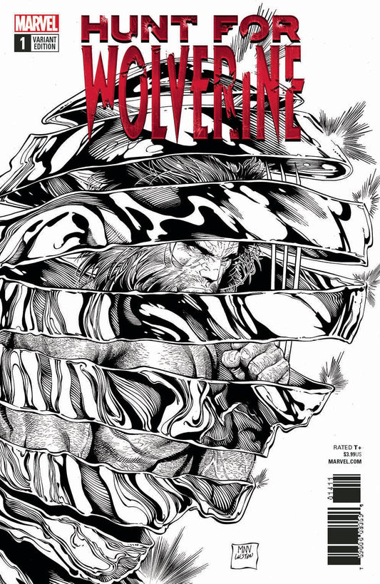 HUNT FOR WOLVERINE #1 MCNIVEN B&W VAR