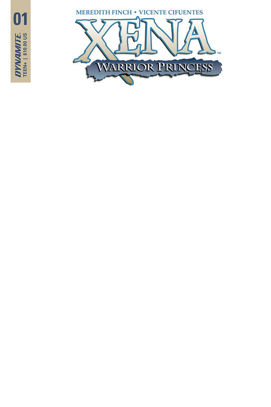 XENA #1 (OF 5) BLANK AUTHETIX CVR