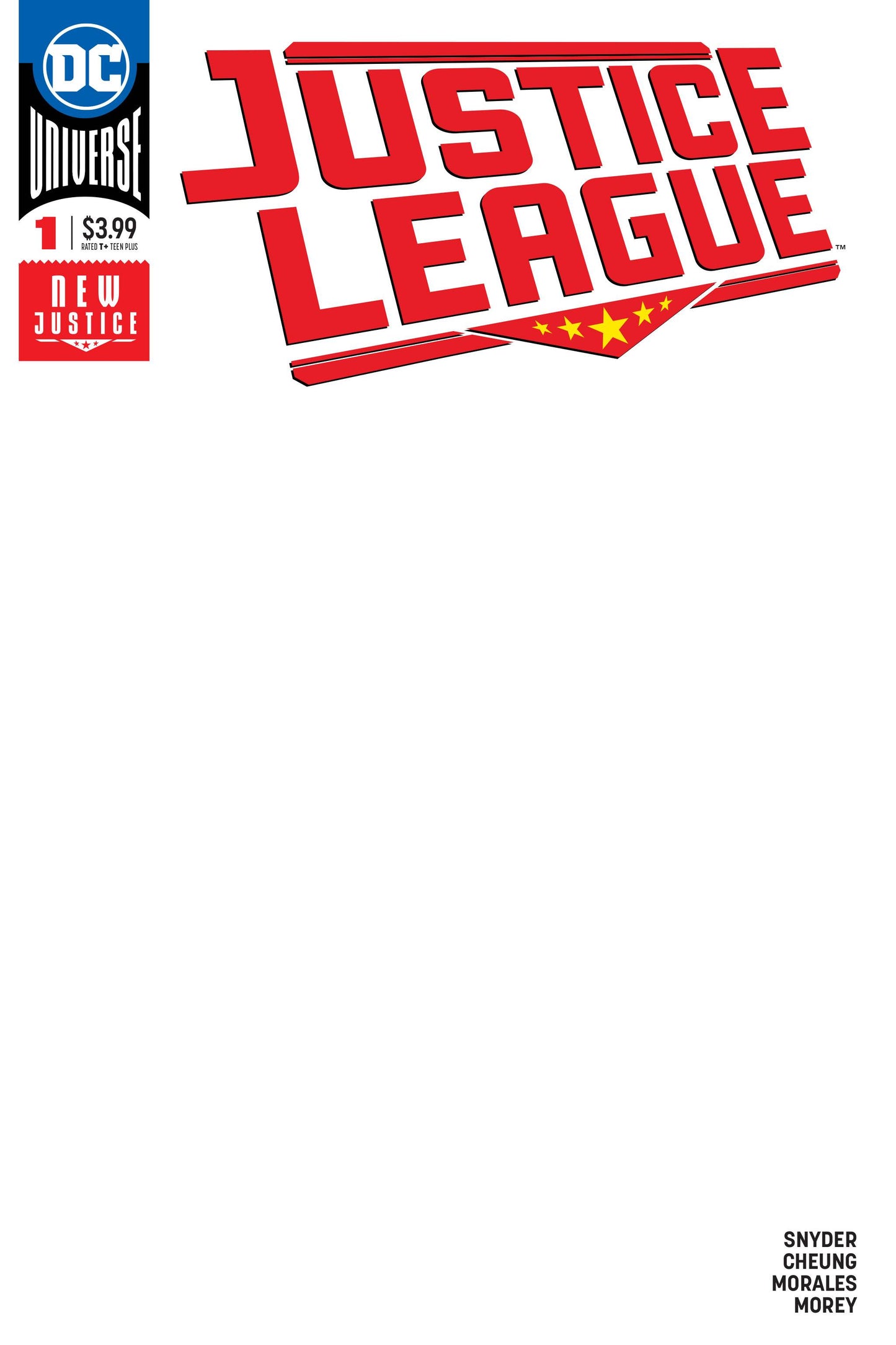 JUSTICE LEAGUE #1 BLANK VAR ED