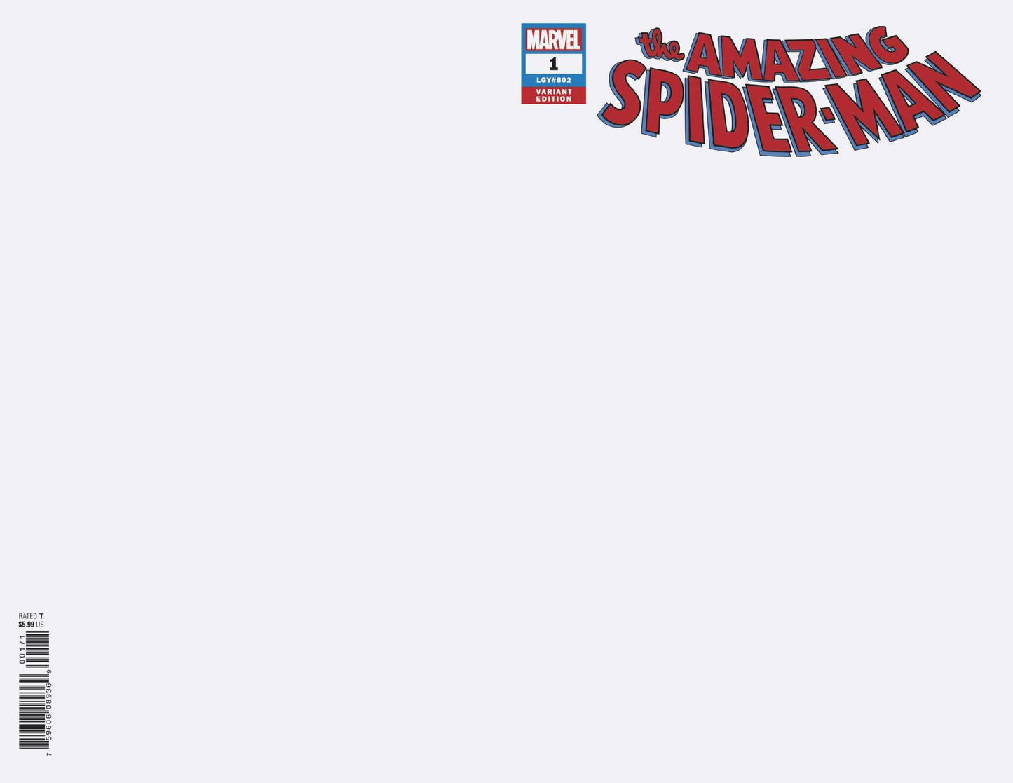 AMAZING SPIDER-MAN #1 BLANK VAR