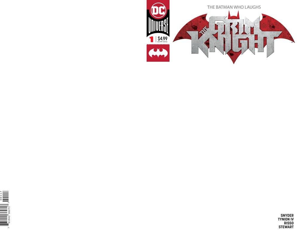 BATMAN WHO LAUGHS THE GRIM KNIGHT #1 BLANK VAR ED