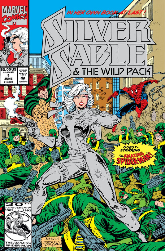 Silver Sable & The Wild Pack #1 Silver Foil NM-