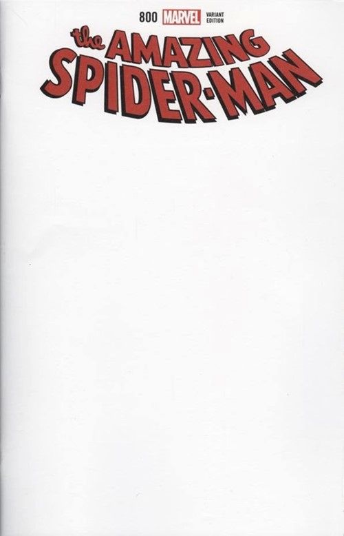 AMAZING SPIDER-MAN #800 BLANK VARIANT