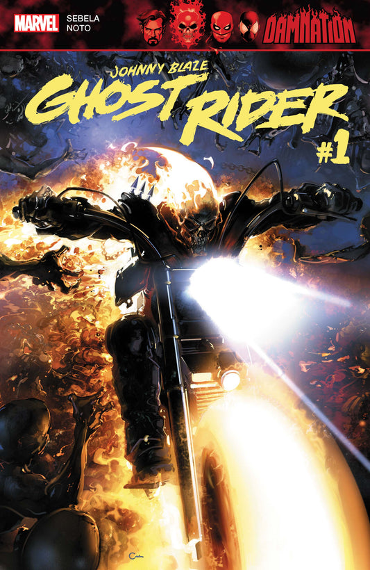DAMNATION JOHNNY BLAZE GHOST RIDER #1 LEG