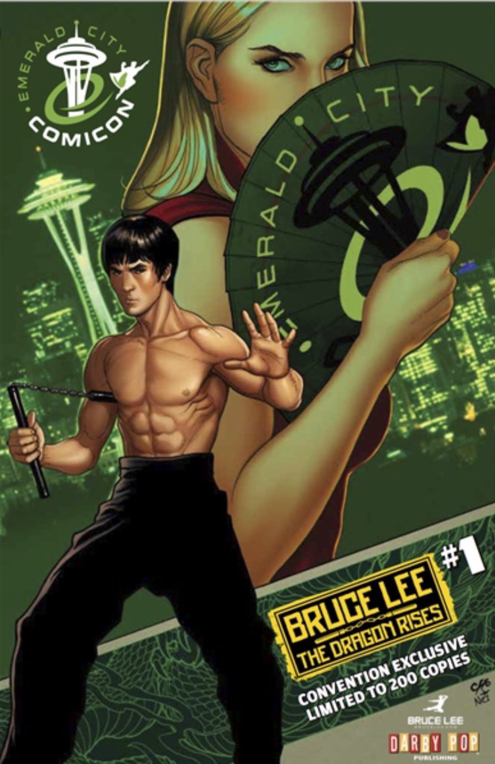 Bruce Lee #1 The Dragon Rises Emerald City Con Variant