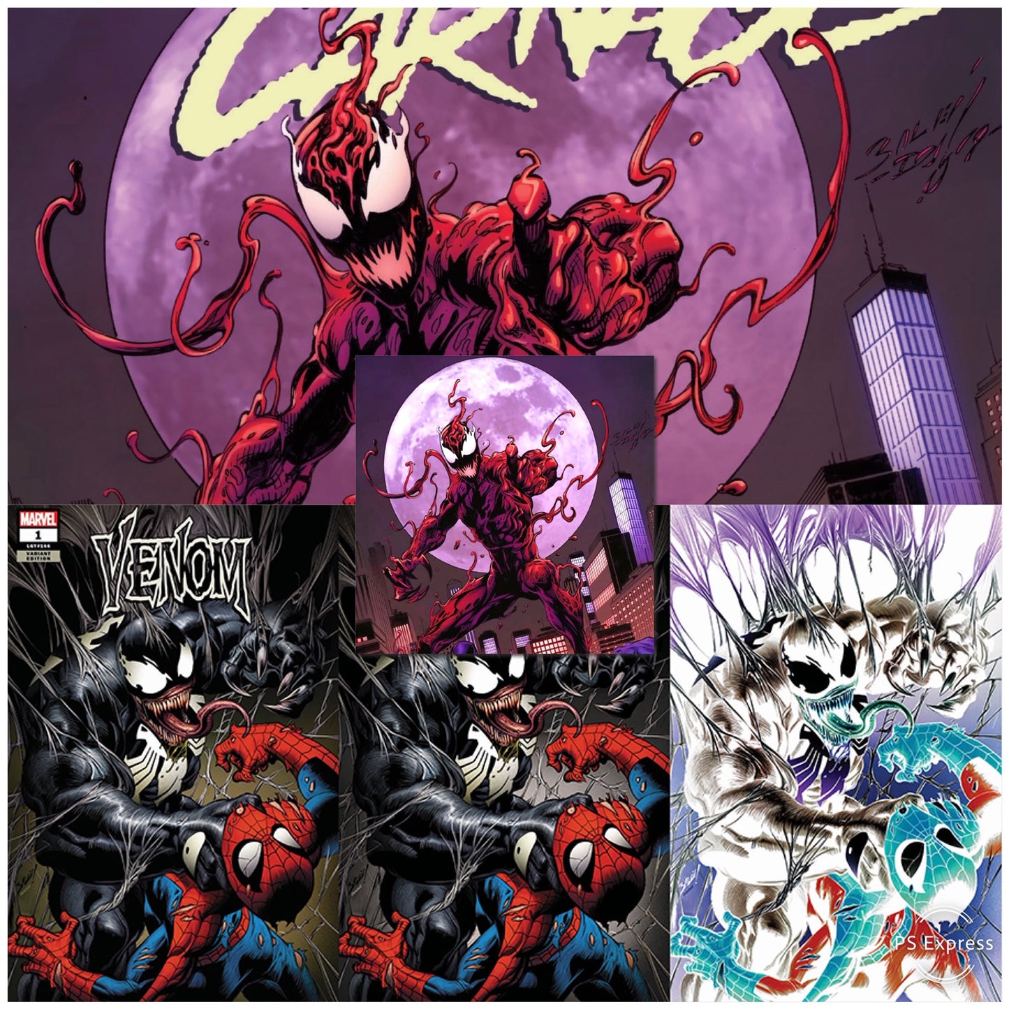 ABSOLUTE CARNAGE #1/VENOM #1 5 BOOK BAGLEY BUNDLE