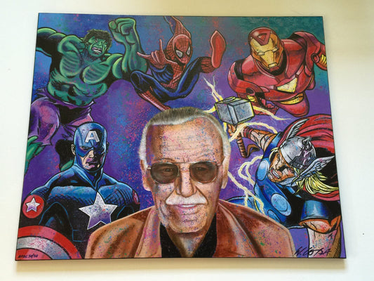 Stan Lee Limited Edition Giclée on canvas