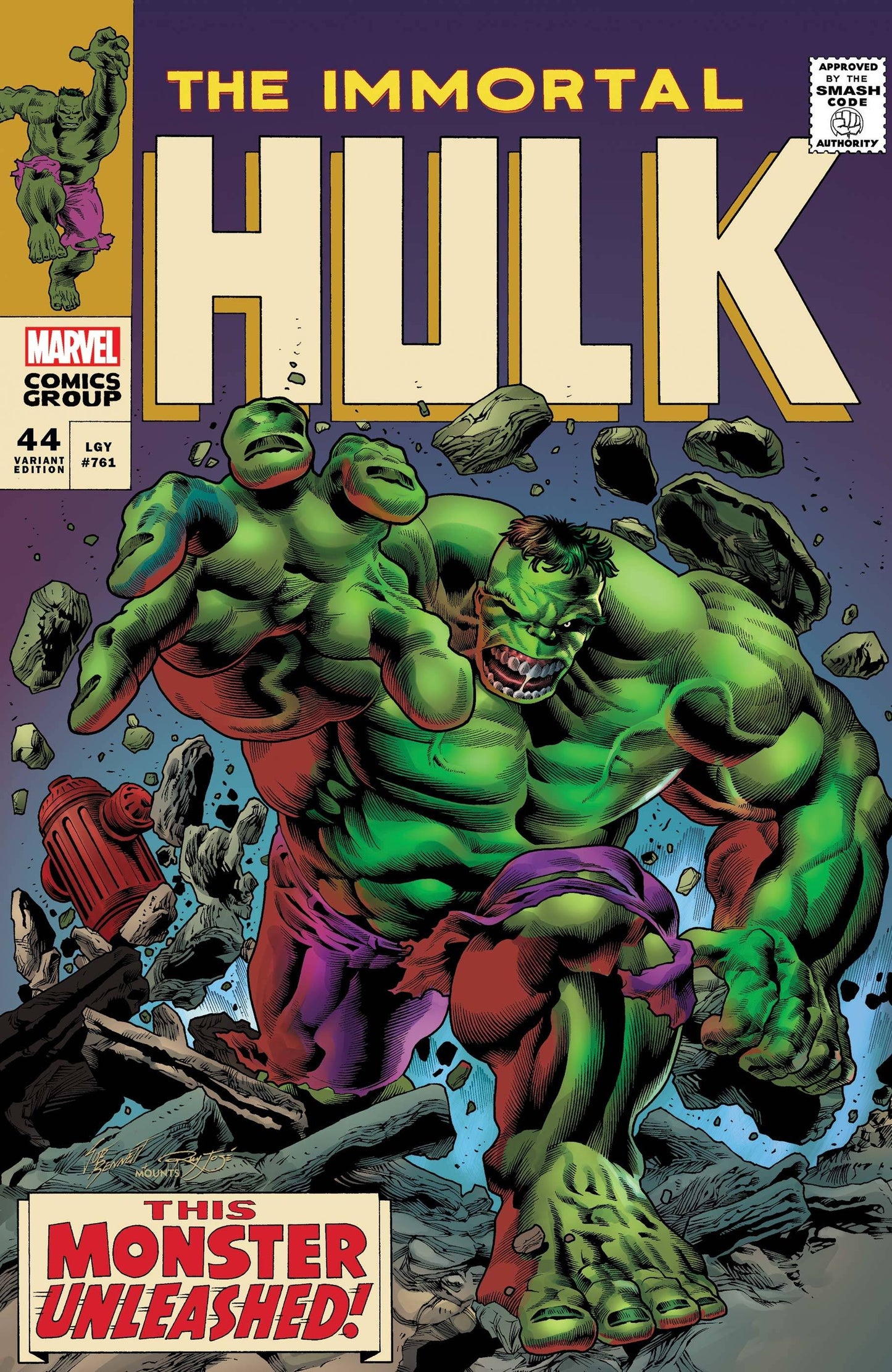 IMMORTAL HULK #44 BENNETT HOMAGE VAR