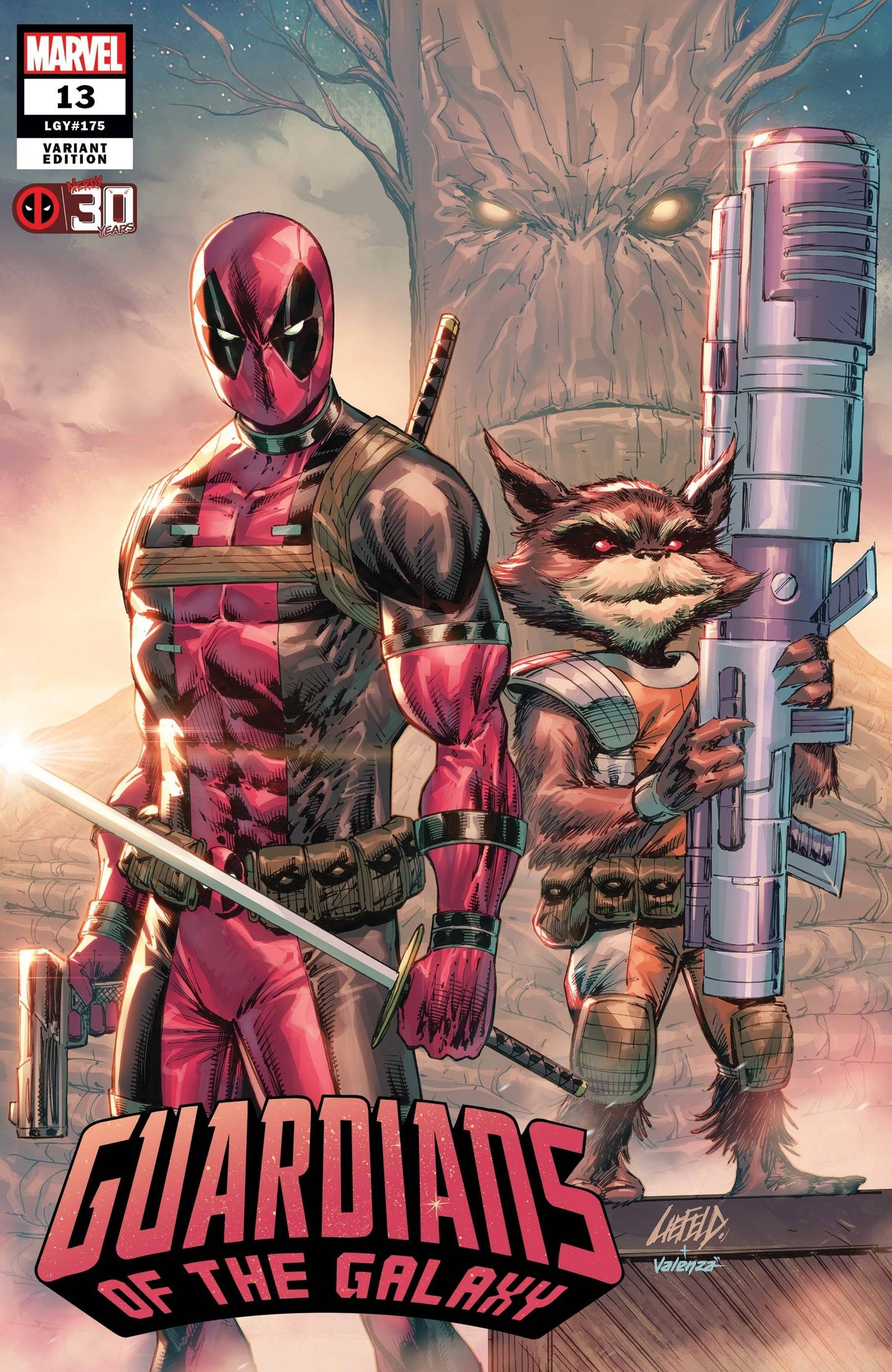 GUARDIANS OF THE GALAXY #13 LIEFELD DEADPOOL 30TH VAR