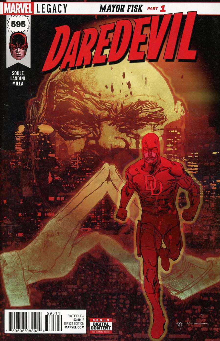 Daredevil Vol 5 #595 Cover A Bill Sienkiewicz Cover (Marvel Legacy Tie-In)