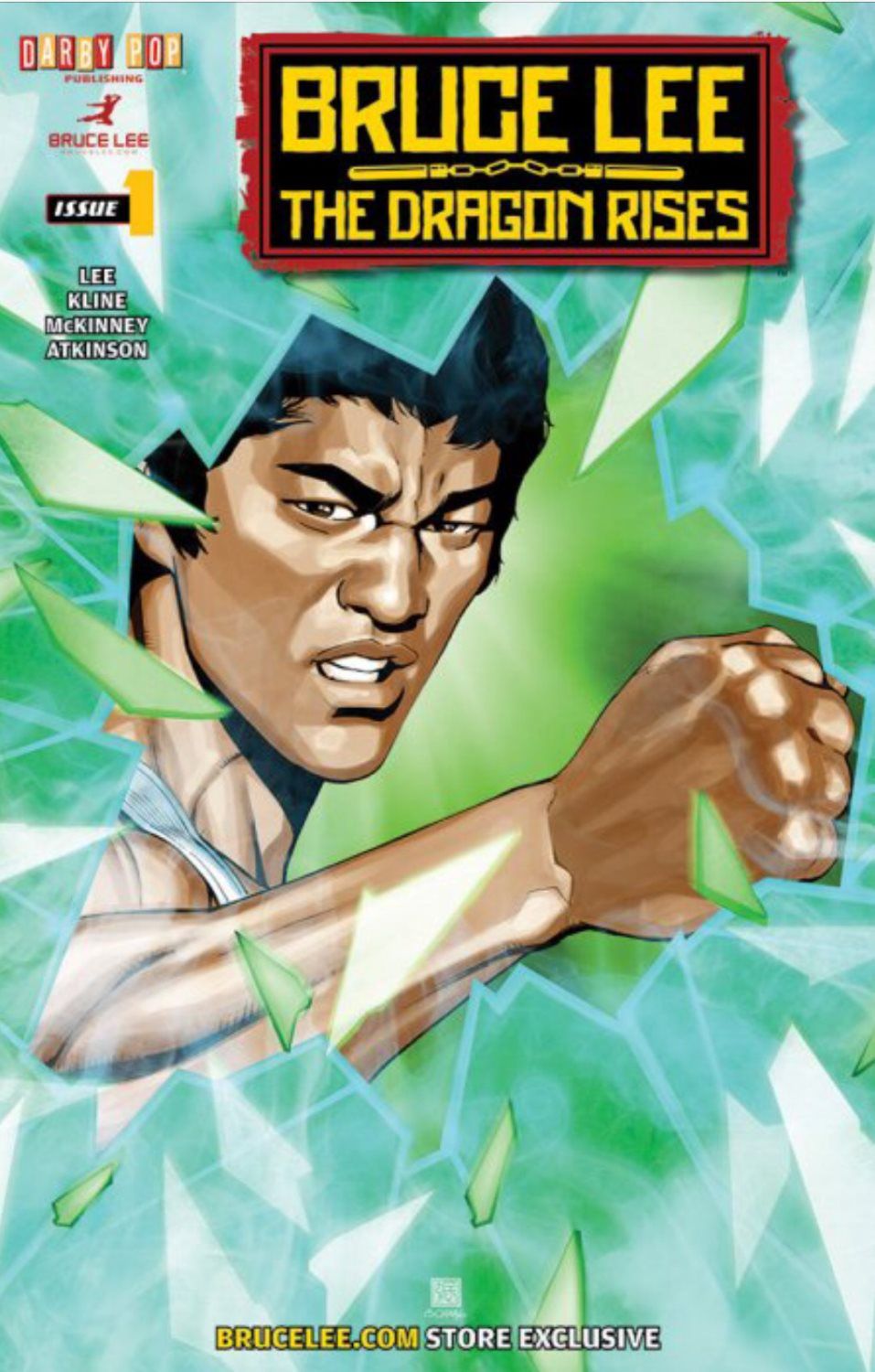 Bruce Lee #1 The Dragon Rises Green Cover Store Exclusive NM Condition